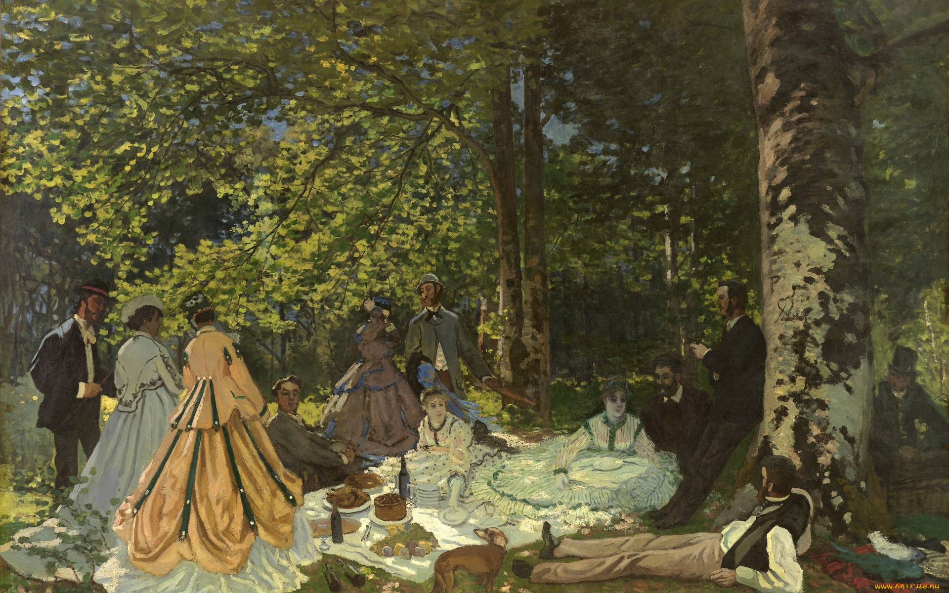 , claude monet, , , , , , , , , , le, djeuner, sur, l, herbe, claude, monet